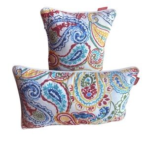 Colorful Paisley Throw Pillows